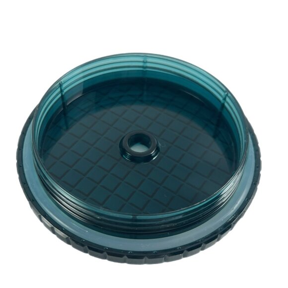 Starbucks 2023 Dark Teal Grid Soft Touch Venti 24oz Cold Cup EUC w/Original Tag - Picture 5 of 6